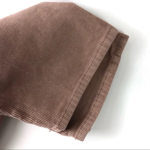 Rag & BoneTomboy Corduroy Tan Cropped Pants Sz 26 - Picture 6 of 7